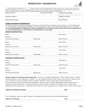 Beneficiary Designation Form