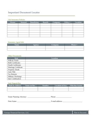 Life Insurance Policy Locator