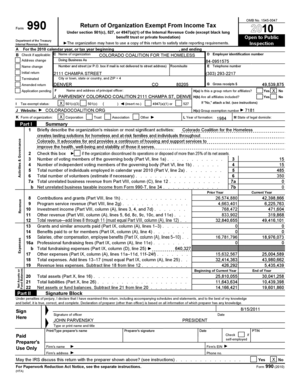 Form 990 Tax Return for Nonprofits