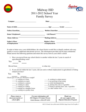 Midway ISD Family Survey