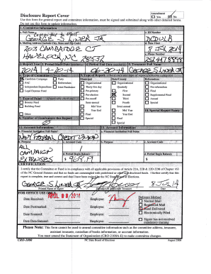 North Carolina Disclosure Report Cover