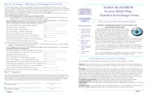 Section 403(b) Transfers & Exchanges Form