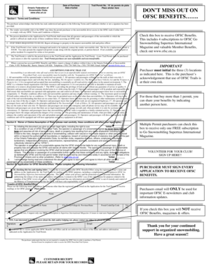 Ontario Snowmobile Trail Permit