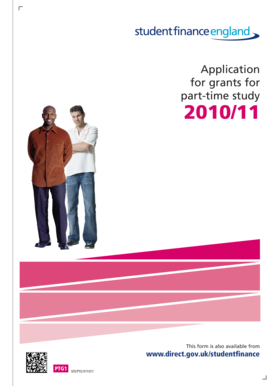 UK Part-Time Student Finance Application Form