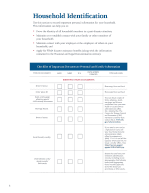 Emergency Financial First Aid Kit Checklist
