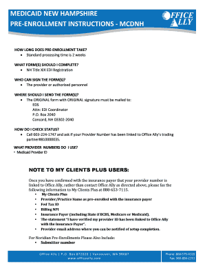 NH Title XIX EDI Registration Form