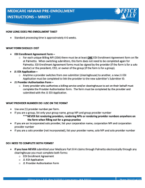 Medicare EDI Enrollment Agreement Form