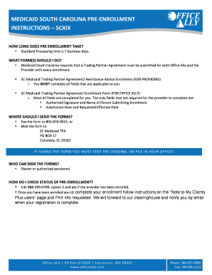 South Carolina Medicaid Trading Partner Agreement