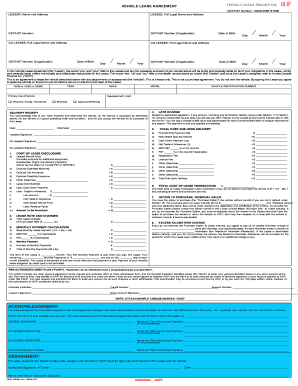 Vehicle Lease Agreement