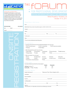 CAEYC Photographs and Video Policy Agreement