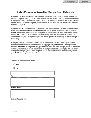 ASTRO Presentation Rights Agreement