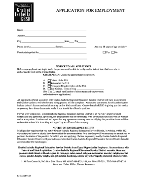 Application for Employment