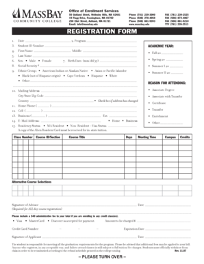 Massachusetts In-State Tuition Eligibility Form