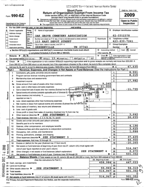 Form 990-EZ Tax Return