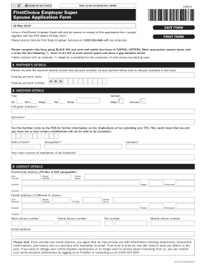 FirstChoice Employer Super Spouse Application Form