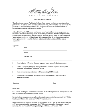 Personal statement for scholarship sample 500 words - TEST OPTIONAL FORM - Welcome to Washington College - washcoll