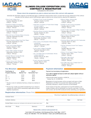 Illinois College Exposition Registration Form