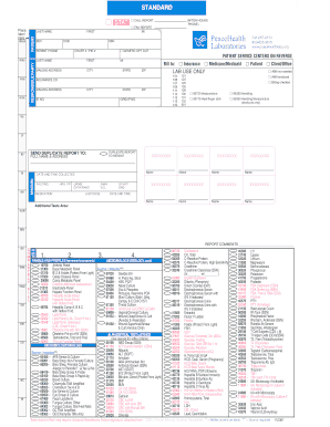 Medical Lab Test Request Form