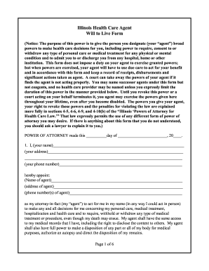 Illinois Health Care Power of Attorney
