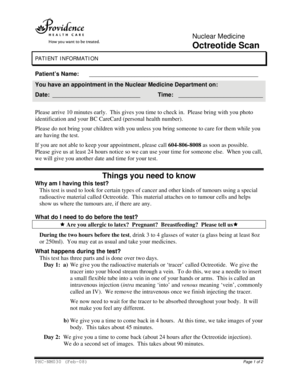 Octreotide Scan Patient Information