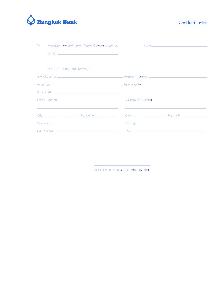 Fillable Online Certified Letter - Fax Email Print - pdfFiller