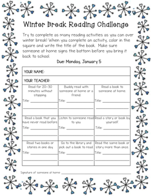 Winter Break Reading Challenge
