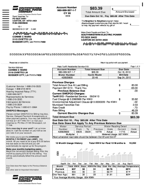 Southwestern Electric Power Bill Payment Form