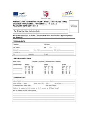 Application form - studies.doc - um edu