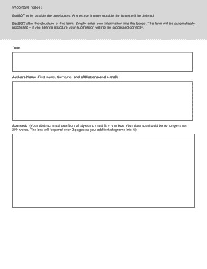 Academic Article Submission Form