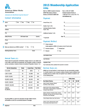 AWWA Membership Application Form