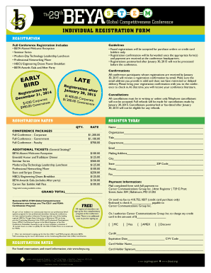 BEYA Conference Registration Form