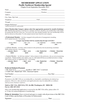 IMC USA Membership Application