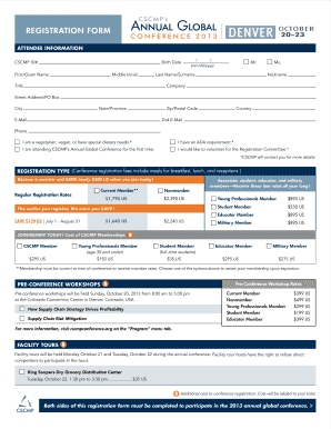 CSCMP Annual Global Conference Registration Form