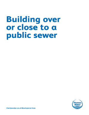 Building Over Public Sewer Application