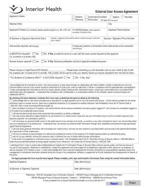 External User Access Agreement