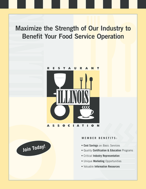 Illinois Restaurant Association Membership Application
