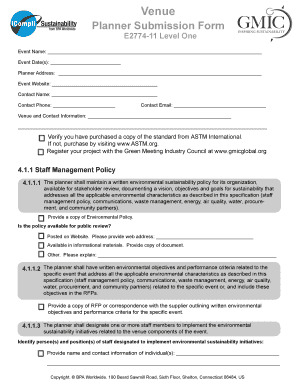 Venue Planner Submission Form