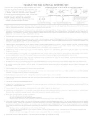 Edlen Electrical Exhibition Services Order Form