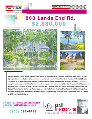 Fillable Online 860 Lands End Road Main. This form is only to be completed if applying for MSP ...