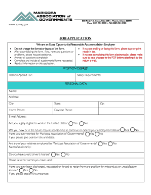 Download MAG Employment Application - Maricopa Association of ...