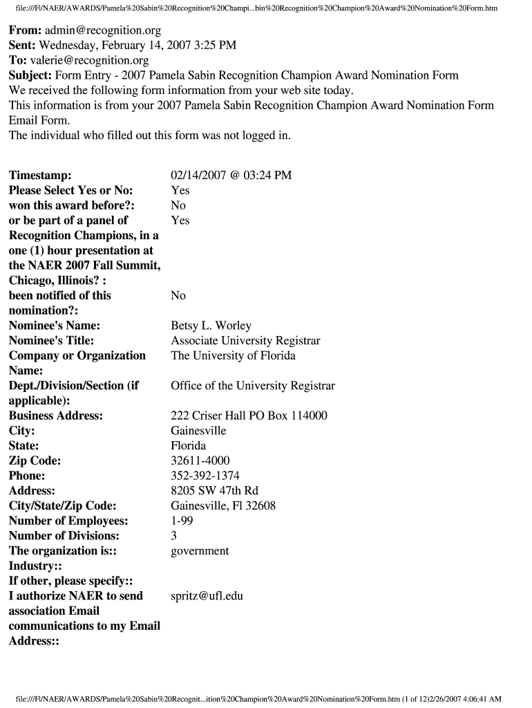 Form preview