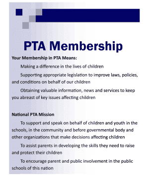 PTA Membership Form