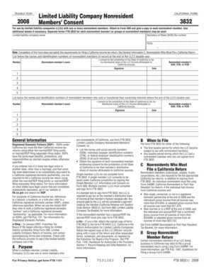 California Nonresident LLC Members' Consent Form