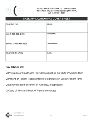 Celgene Patient Support Coordinator Application Form