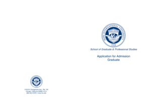 Graduate Application for Admission
