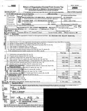 Form 990 O Return of Organization Exempt From Income Tax