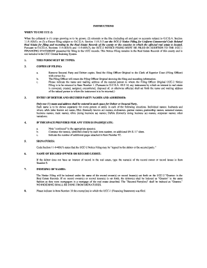 UCC-2 Notice Filing for Real Estate