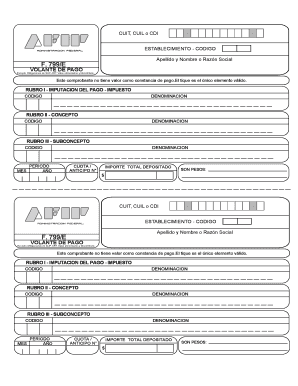 Volante de Pago F. 799/E