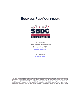 Business Plan Workbook