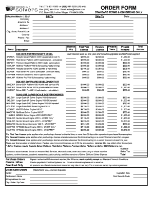 Frontline Order Form 14Dec - Frontline Systems